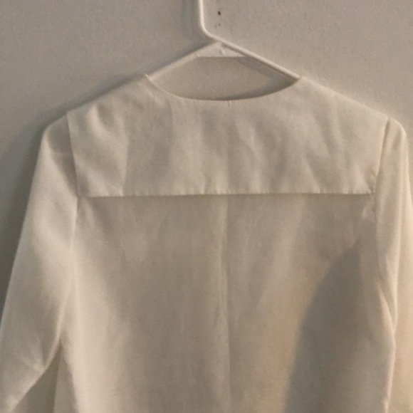 Semi sheer white polyester blouse by Akira Chicago - Picture 3 of 3
